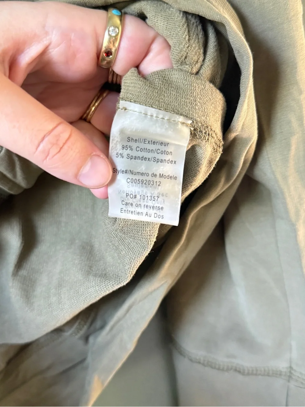 Alice + Olivia - Green Zip Hoodie - Size M - Picture 4 of 6